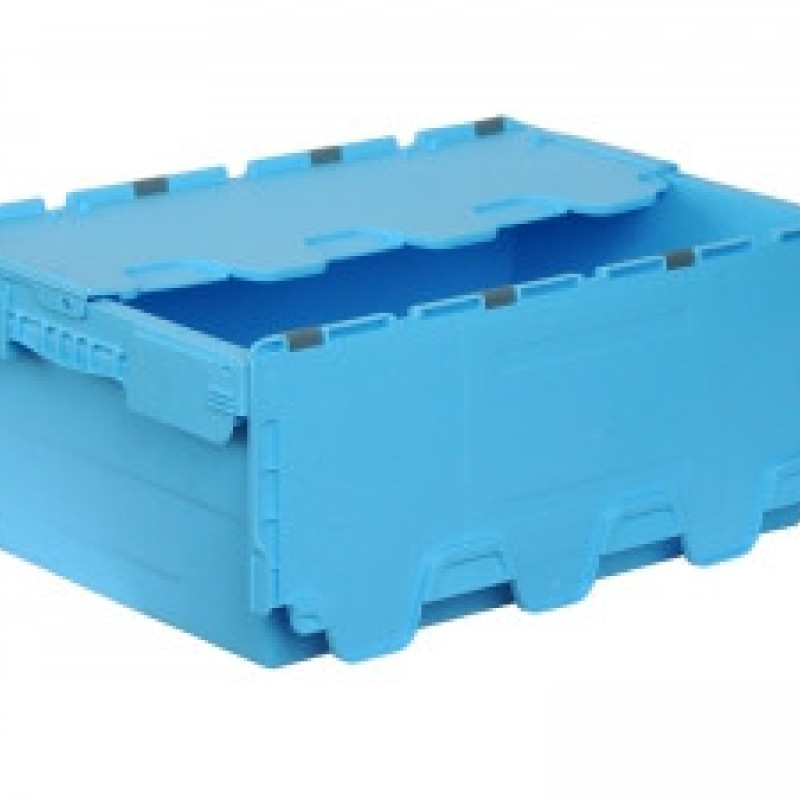 Ящик пластиковий з кришкою  600х400х240 первинний N6423-ALC