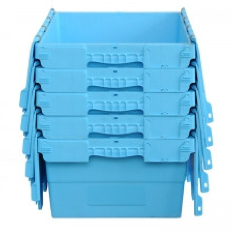 Ящик пластиковий з кришкою  600х400х240 первинний N6423-ALC