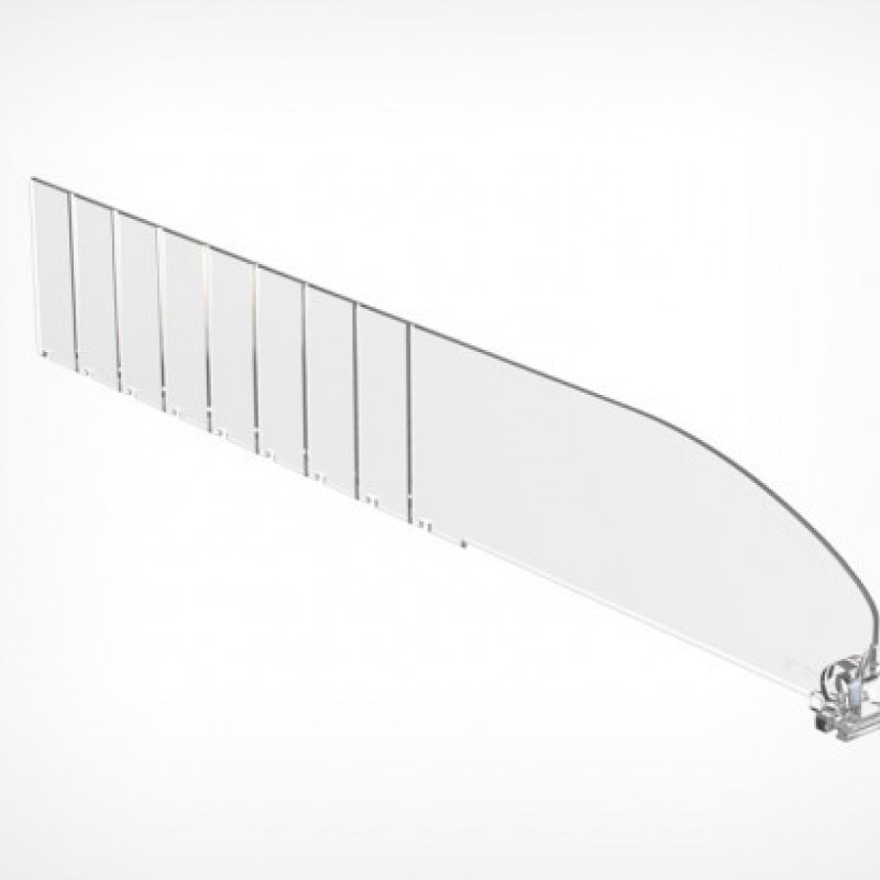 DIV60 Роздільник пластиковий висотою 60 мм, довжиною 185-335 мм