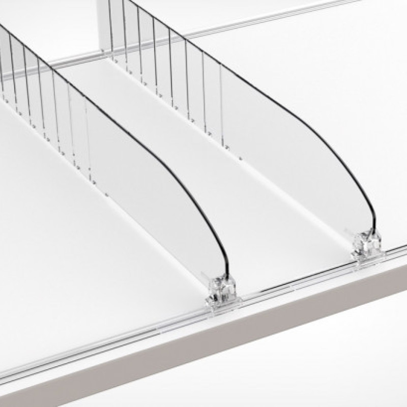 DIV60 Роздільник пластиковий висотою 60 мм, довжиною 185-335 мм