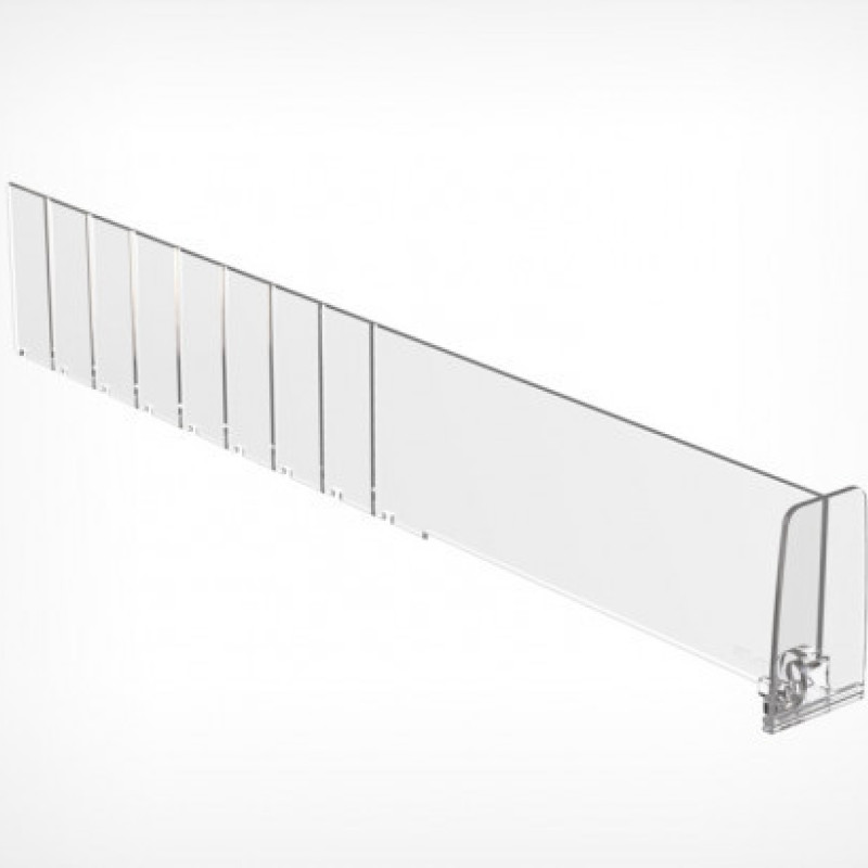 DIV60-ВТ60 Пластиковий розділювач висотою 60 мм з переднім обмежувачем, 280-480 мм