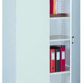 Металева офісна шафа з схованкою