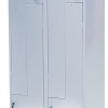 Шафа гардеробна металева з Г-подібними дверима