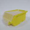 Ящик складаний жовтий із прозорою кришкою 175х110х75 мм