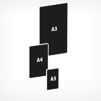 Чорна табличка для нанесення написів А8 А5 (148х210 мм)