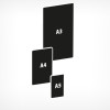 Чорна табличка для нанесення написів А8 А3 (297х420 мм)