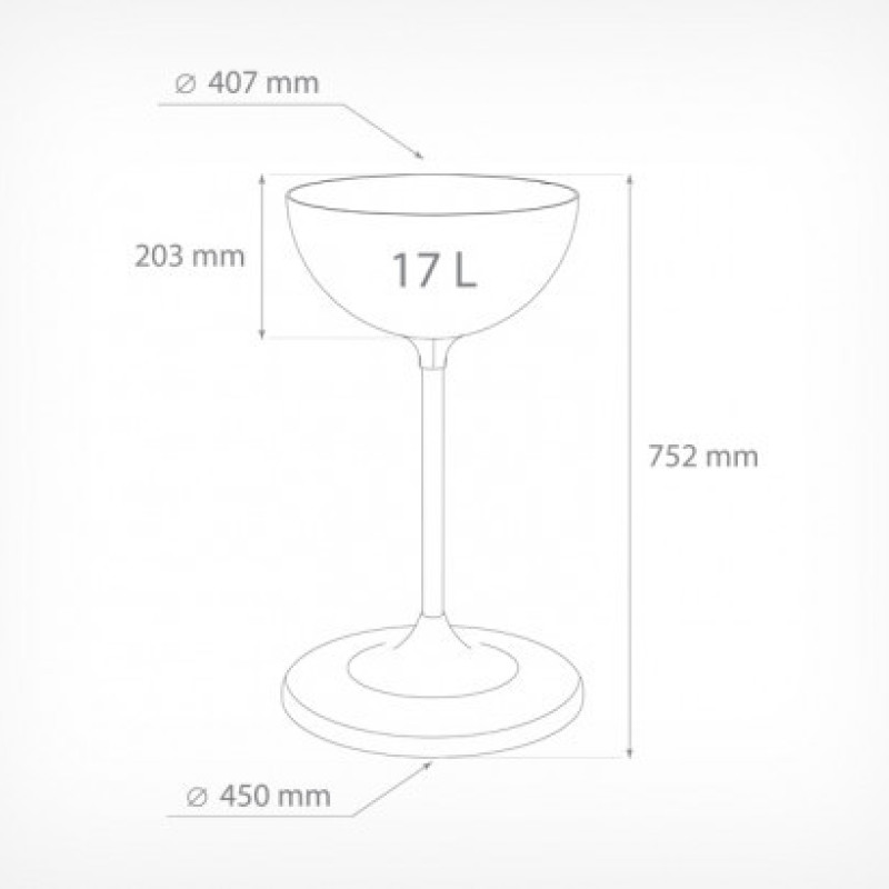 Дисплей UNIBOWL 17 літрів