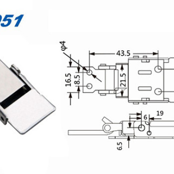 Засувка DK051 з неіржавкої сталі