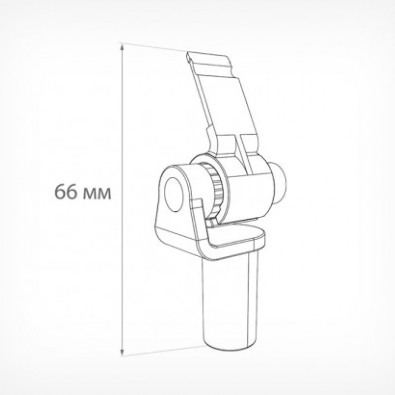 Насадка з тримачем для касет з регульованим кутом нахилу