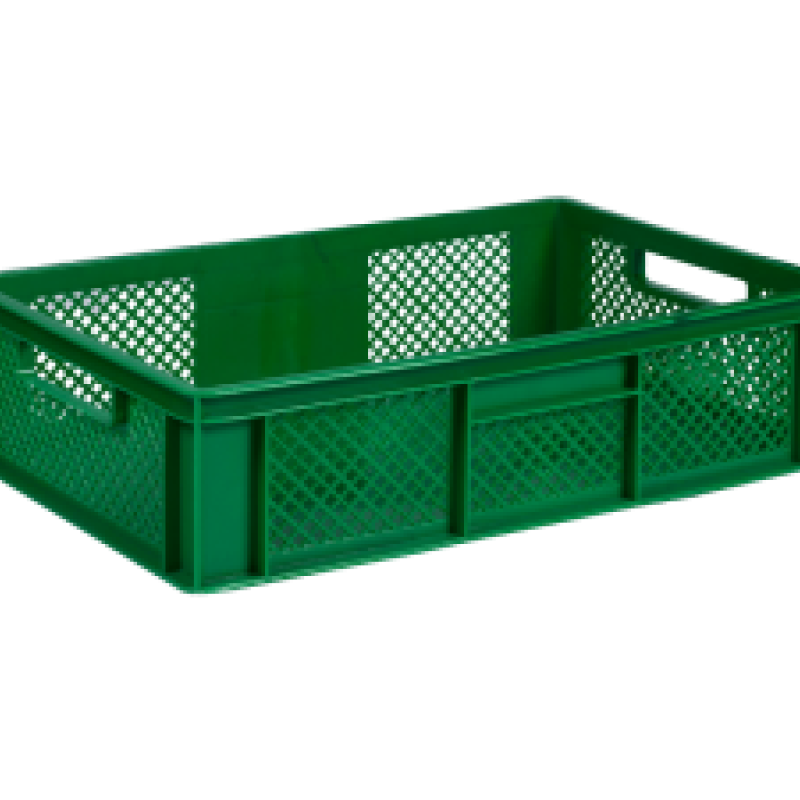 Ящик пластиковий 600*400*155 кольровий вторинний