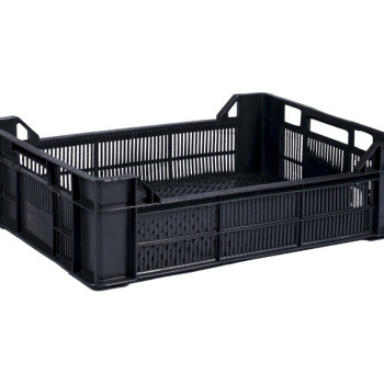 Ящик пластиковий 600х400х170/130 чорний втор. тип 3