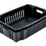 Ящик овочевий 600х400х180 перфорований чорний