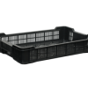 Ящик пластиковий чешка 600х400х110/100 чорний (1.15 кг) вторинний