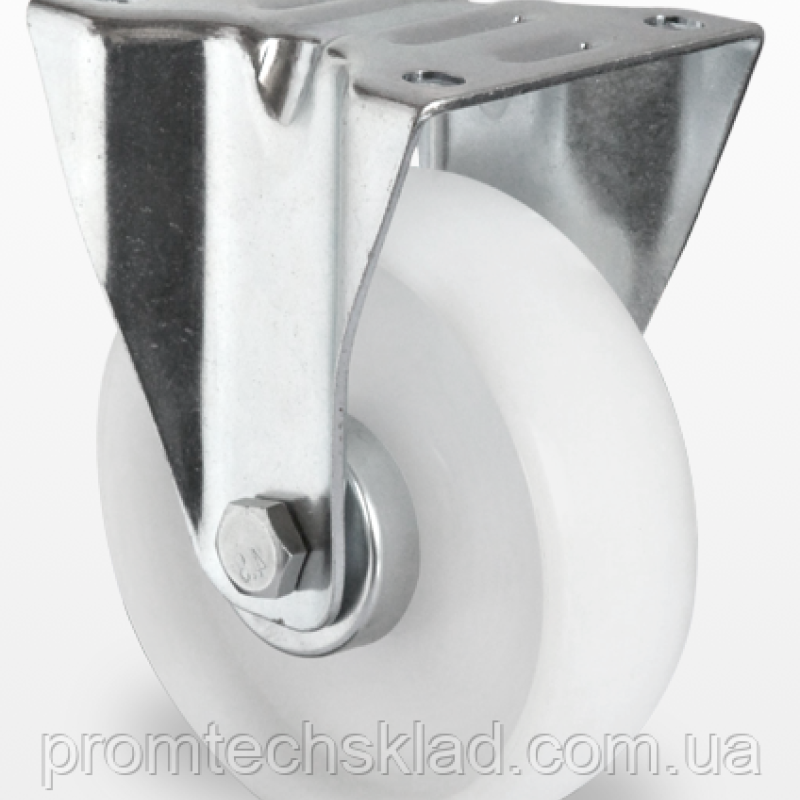 Колесо неповоротне з кульковим підшипником, 80 мм, поліамід (180 кг навантаження)