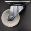 Колесо поворотне з підшипником ковзання 80 мм, поліпропілен (110 кг наргузка)