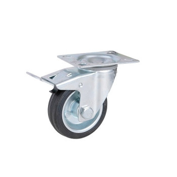 Колеса поворотні з гальмом 75 мм для візків (Польща)