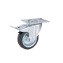 Колеса поворотні з гальмом 75 мм для візків (Польща)