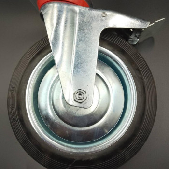 Колеса поворотні з гальмом 250 мм для візків (230 кг)