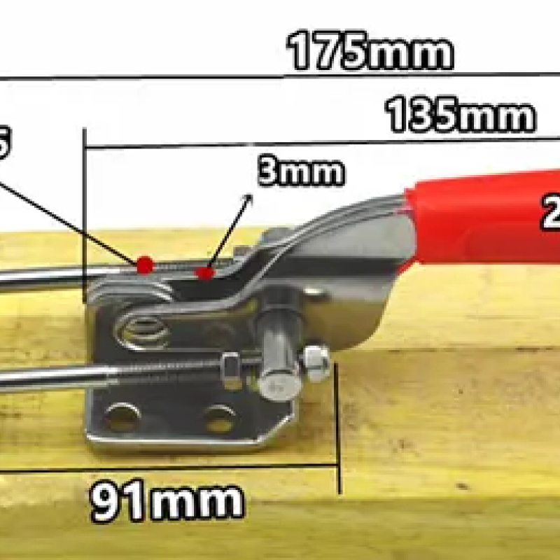 Затискач DK431R з оцинкованої сталі 179 х 44 х 27 мм