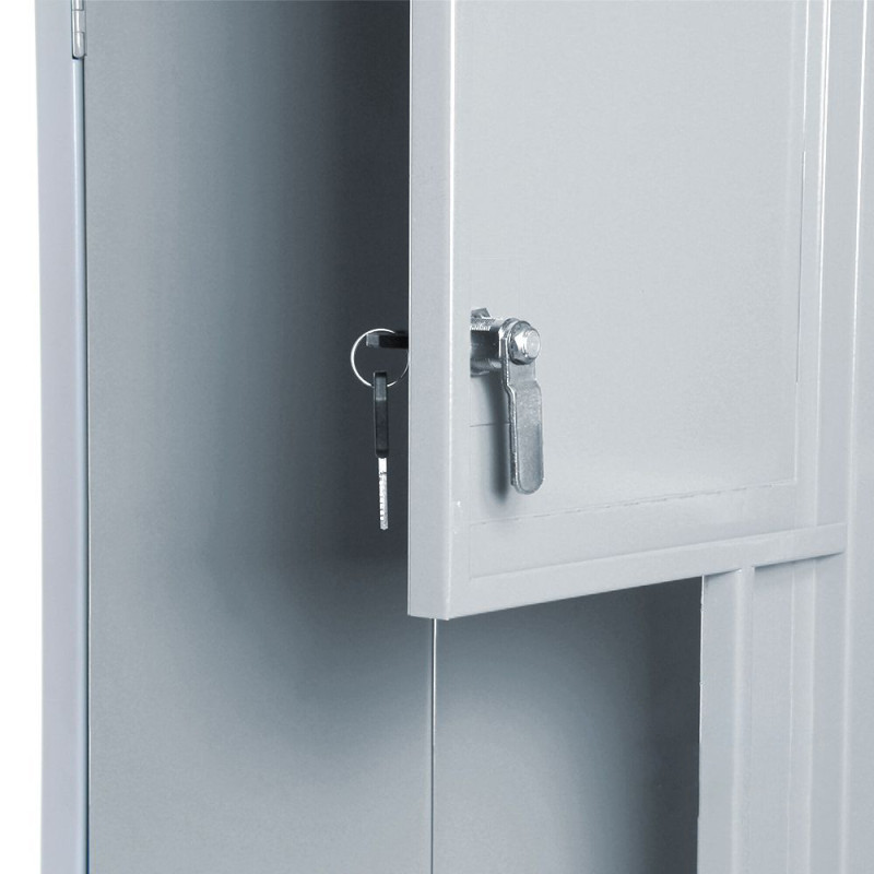 Шафа гардеробна металева з Г-подібними дверцятами 1800*400*500