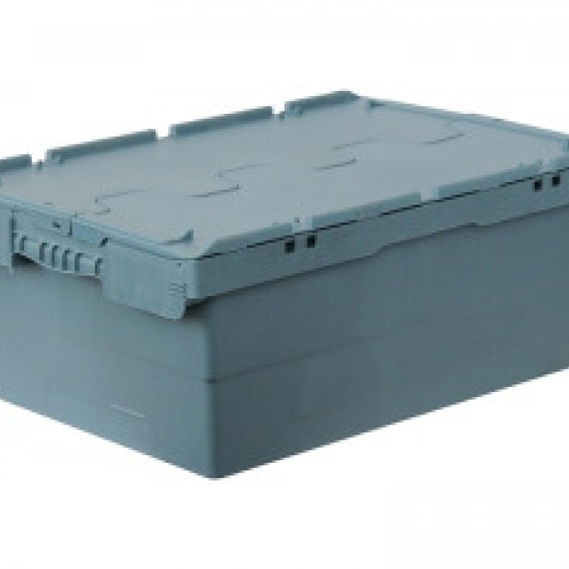 Ящик пластиковий з кришкою 400х300х240 первинний для логістики N4323-ALC