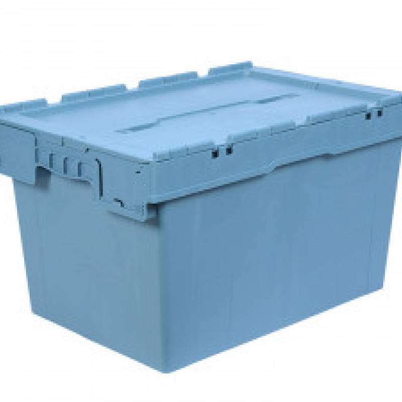 Ящик пластиковий з кришкою 600х400х345 для дистрибуції N6433-ALC