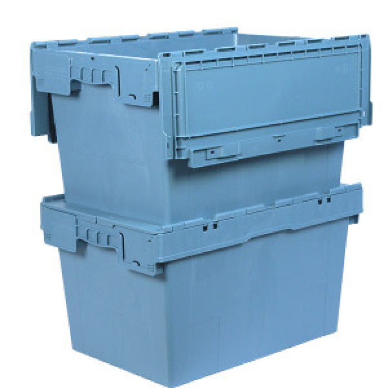 Ящик пластиковий з кришкою 600х400х345 для дистрибуції N6433-ALC