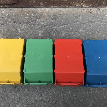 Ящик-контейнер 702 СТАНДАРТ 155х100х75 мм для деталей червоний