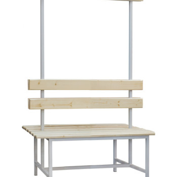 Лавка з вішалкою двостороння шириною 1000 мм