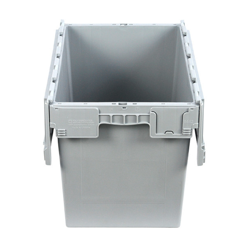 Ящик пластиковий з кришкою 600х400х435 для дистрибуції N6442-ALC