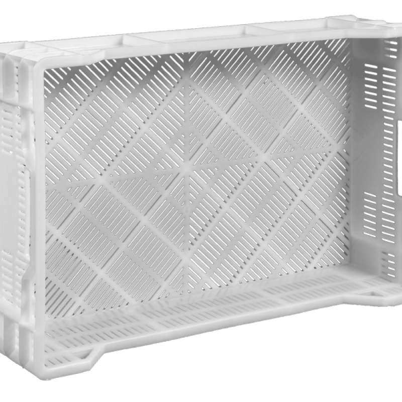 Ящик пластиковий 600х400х160/120 зелений вторинний