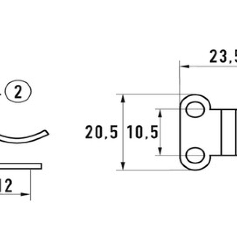 Засувка оцинкована 42 SP (80,5 х 22 мм)