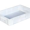 Ящик пластиковий 600*400*120 мм білий суцільний