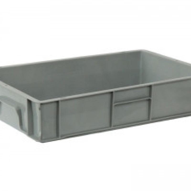 Ящик пластиковий 600*400*120 мм білий суцільний