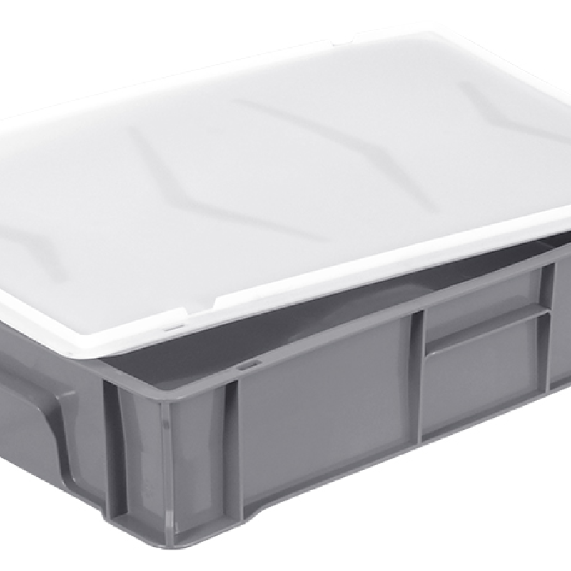 Ящик пластиковий 600*400*120 мм кольоровий суцільний