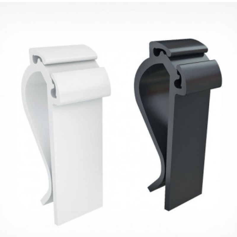 MIDICLIP Пластиковий цінникотримач-зажим білий Чорний