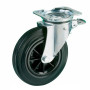 Колеса поворотні з гальмом 160 мм (поліпропілен/гума)