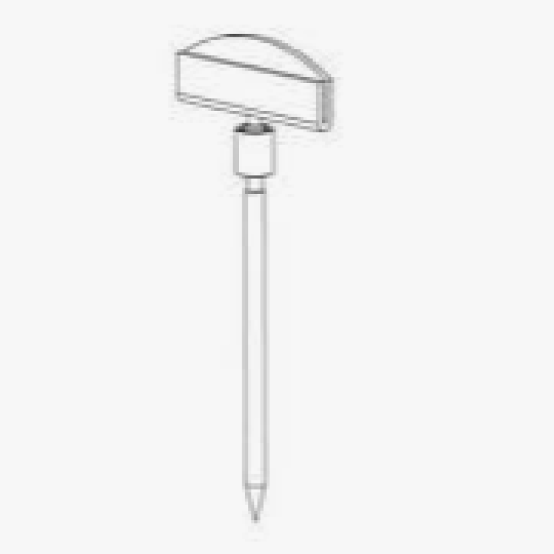 Пластиковий цінник-голка, прозорий 100 мм