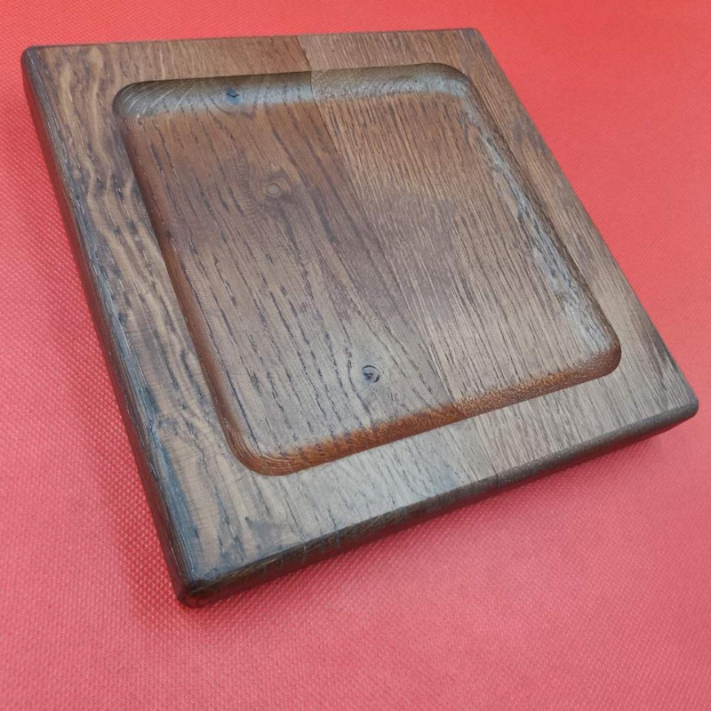 Монетниця дерев'яна темна (не лакована)