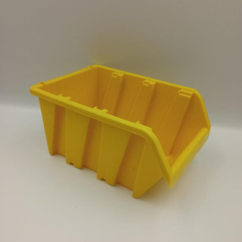Ящик контейнер 160х100х85 мм 702 АЛЬТЕРНАТИВА  для зберігання метизів Жовтий