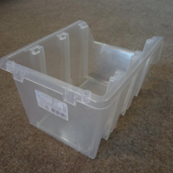 Ящик 701 АЛЬТЕРНАТИВА 230х160х120 мм для зберігання метизів прозорий