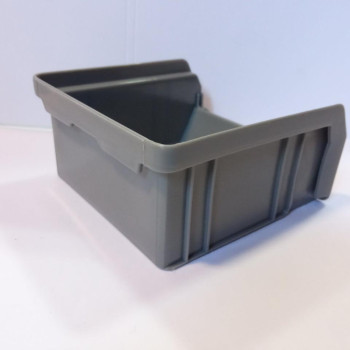 Ящик 703 ПРЕМІУМ 100х100х50 мм для зберігання метизів сірий