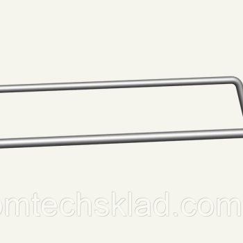 Одинарний гачок із цінникотримачем на експопанель на пластині, 300 мм