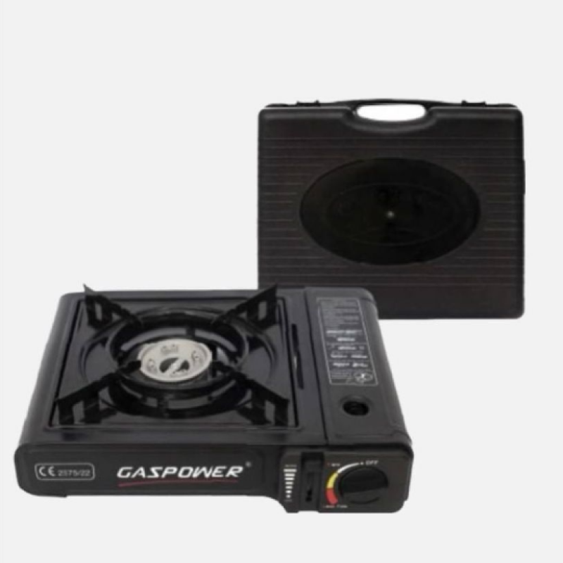 GAS POWER Плитка газова туристична в кейсі з перехідником під побутовий газовий балон