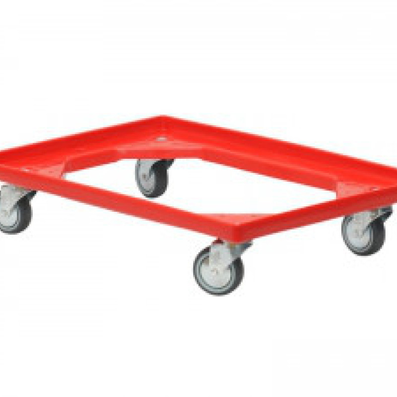 Візок для перевезення ящиків 620х420х160 мм червоний