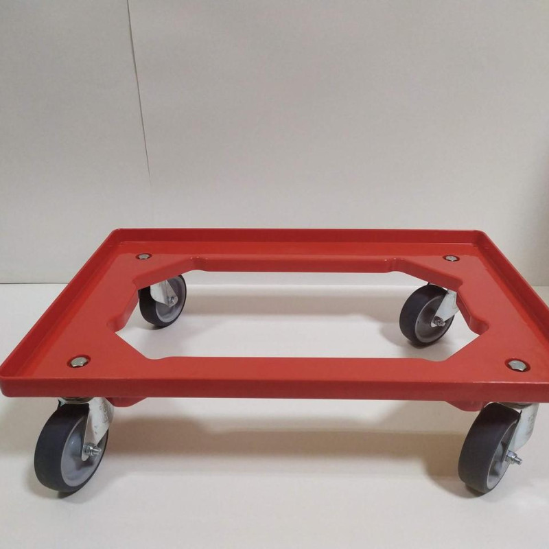 Візок для перевезення ящиків 620х420х160 мм червоний
