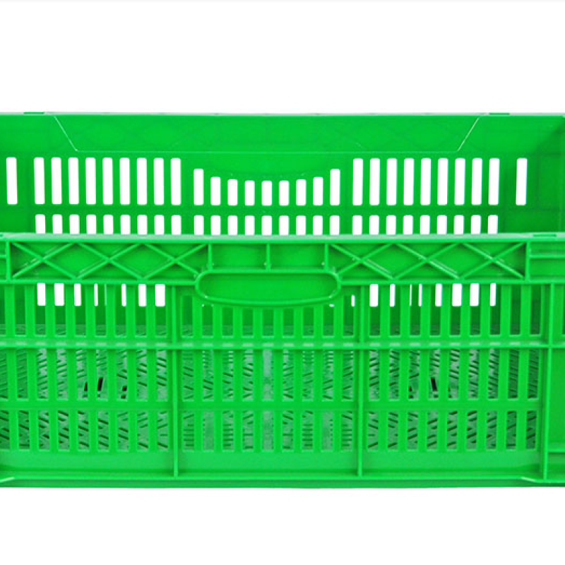 Ящик пластиковий 600*400*220 зелений перфорований