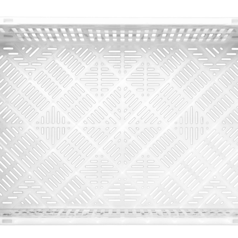 Ящик пластиковий 600*400*220 зелений перфорований