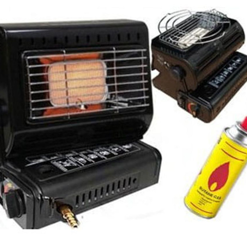 Портативний газовий обігрівач + плита Tradis TR156-B (1,3 кВт)