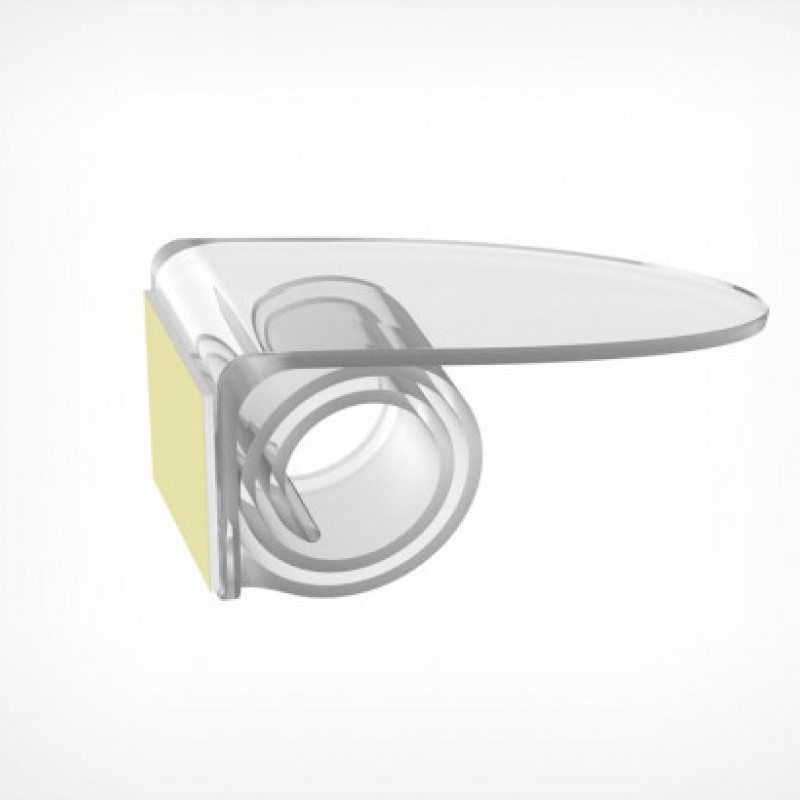 Пластиковий тримач-равлик COIL-T з клейовою основою